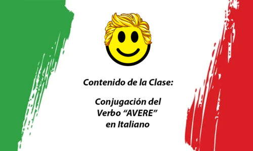 Conjugación del Verbo AVERE en italiano